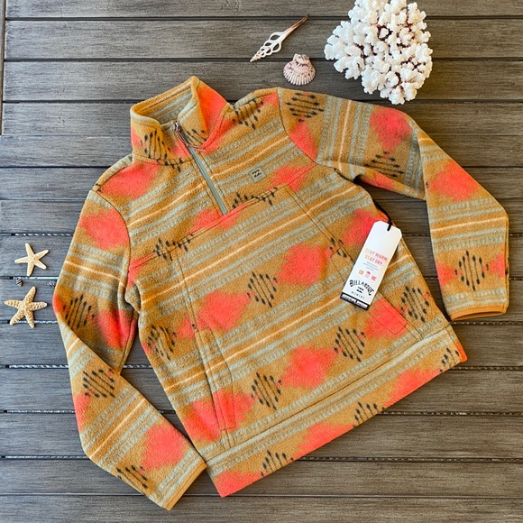 🌴🔆BILLABONG- BOUNDARY MOCK HALF ZIP JACKET - Picture 5 of 16